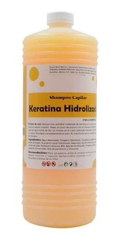 Shampoo Con Keratina Hidrolizada Cabello Maltratado (1 L)