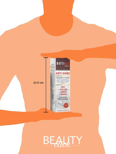 Shampoo Grisi Botika Anti Caída Crecimiento Y Control 480ml