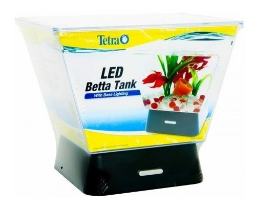 Aquário Tetra Em Acrílico Com Led 3l Para Peixe Betta Beta