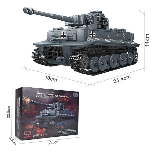 Juego De Bloques De Construcción Tanque Control Dual Rc App