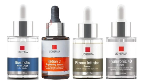 X4 Serums Biosmotic Drops + Radian C + Plasma Inf + 4d Serum