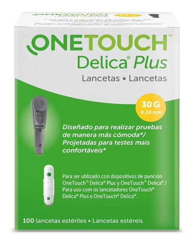 One Touch Delica Plus Lancetas Estériles C/100 