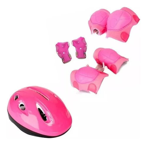 Set Proteccion Rosa Casco Rodi+code+mune / Open-toys 125
