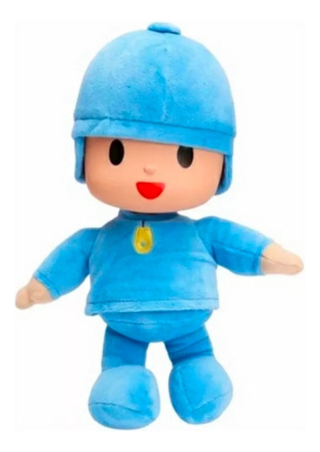 Boneco Pocoyo Pelúcia 25 Cm, Cabeça De Vinil, 328