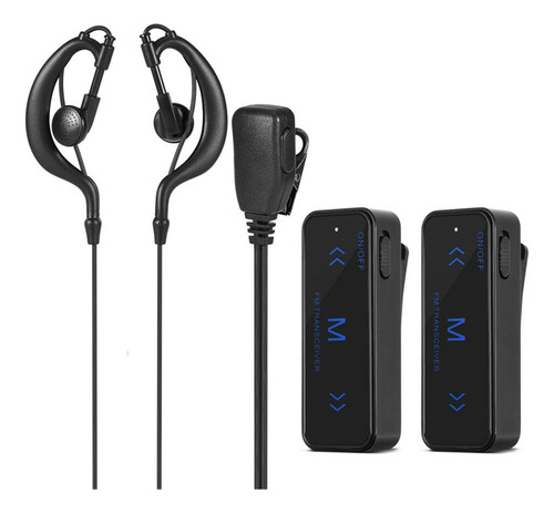 6pcs Mini Walkie Talkie Auriculares 3 Km 2 Vías Transceptor