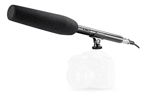Imagen 1 de 10 de Microfono Condensador Shotgun Elefir B45  Boom Camara