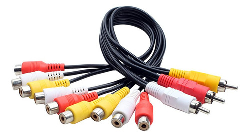 3rca Av Audio Video Splitter Cable 1 En 3 Salida 1 En 2 Sali