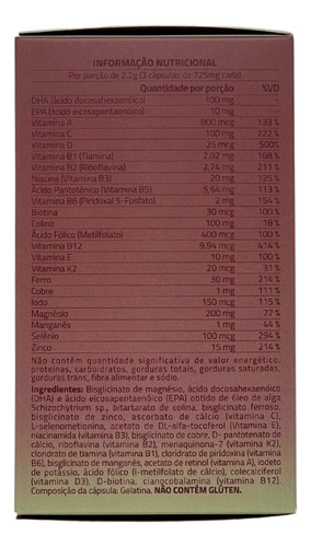 Multivitamínico Prenatal 90 Cápsulas True Source
