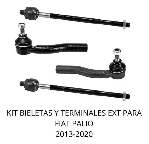 Kit Bieletas Y Terminales Ext Para Fiat Palio 2013-2020