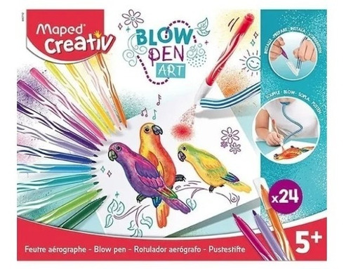 Blow Pen Art Basic Maped Creativ Marcador Aerografo X 24 Un