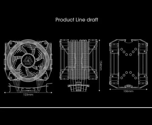 Disipador Alseye H120d Rgb Doble Fan Y Pasta Térmica