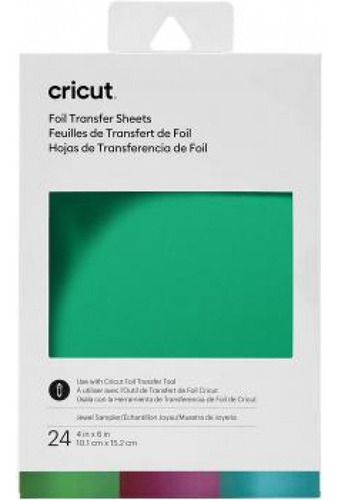 Cricut - Foil Metalizado Para Transferência - 24 Unidades