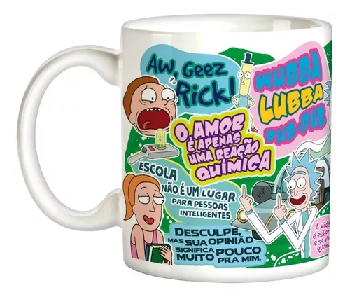 Caneca Rick And Morty Caindo