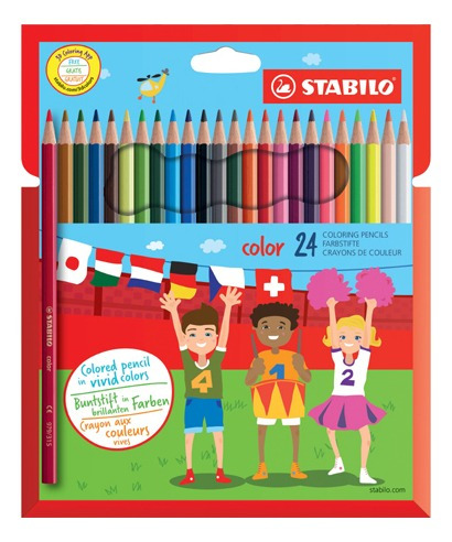 Lápices De Color Stabilo Caja De 24 Colores