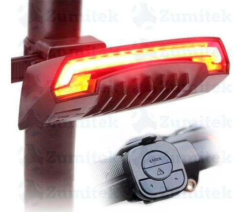 Luz Stop Trasero Bicicleta X5 Direccionales + Control