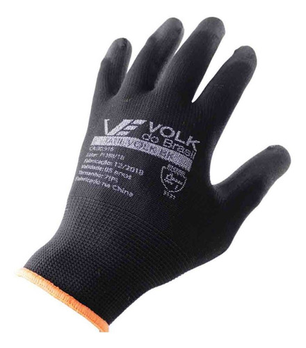 Luva Pu Tátil Volk Cor Preta (multi-tato)