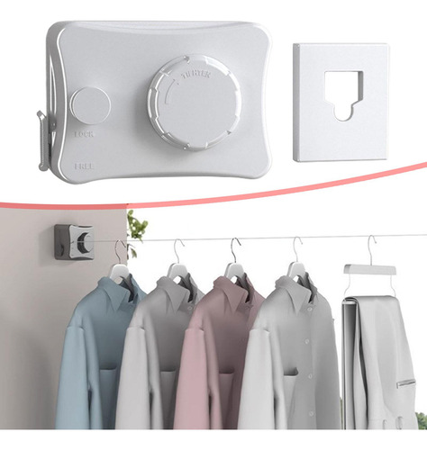 Tendedero Retráctil Para Ropa, Resistente, Retráctil,