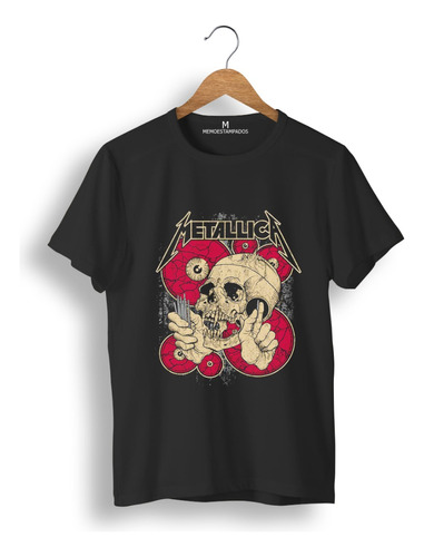 Remera: Metallica Calavera Memoestampados