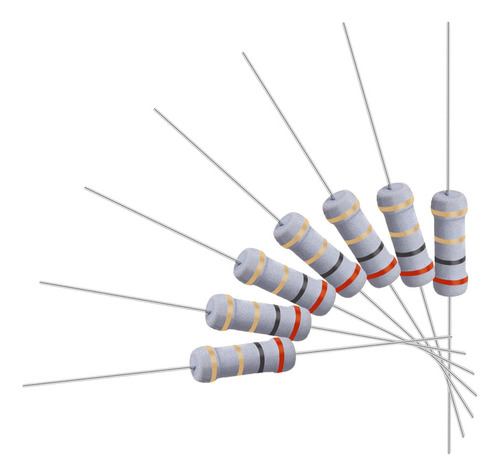50 Resistencias 2 Ohm Resistor Película Óxido Metal 1w 5%