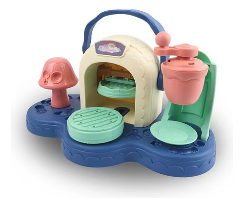 Máquina De Fazer Pizza Modelando Cores Dough Clay Set Toy