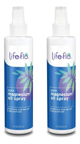 Life-flo Aceite De Magnesio Puro | Spray De Cloruro De Magne