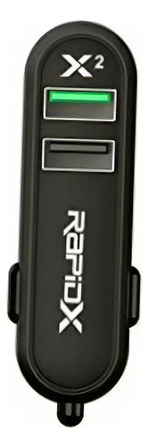 Rapidx X2 Black 2 Port Car Charger Standard Nintendo Switch Color Negro