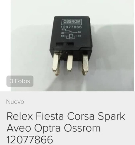 Relex Fiesta Spark Aveo Optra 5 Pines