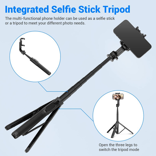 Tripode Palo Selfie 60 Para iPhone Telefono Cr Retractil