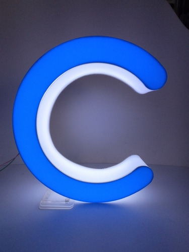 Imagen 3 de 4 de Letrero Luminoso Led Acrilico Mdf. Aviso