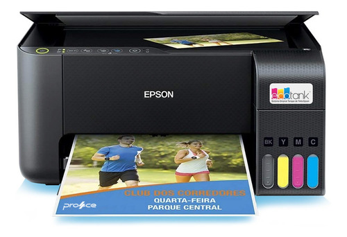 Impressora Multifuncional 3 Em 1 Ecotank L3250 Preta Epson Cor Preto Bivolt