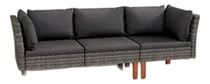Comprar Conjunto De Muebles De Patio 3 Plazas, Sofá De Patio, Mesa Y