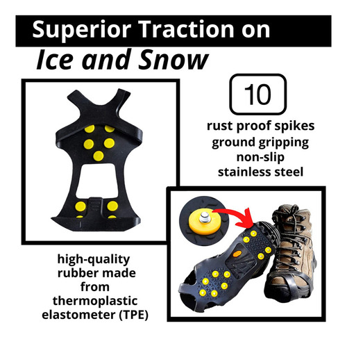 Crampones De Hielo Tacos De Tracción Para Nieve Limm Ice - T