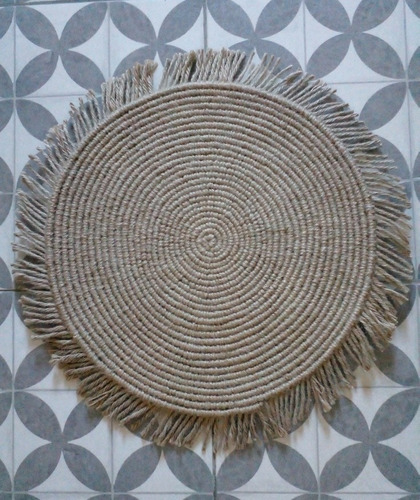 Alfombra Circular De Yute