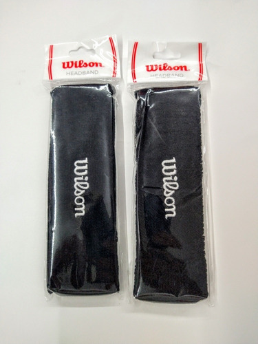 2 Pack Bandanas Wilson Nadas Para Cabeza Negras