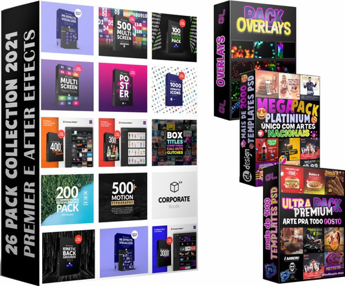 Pack P\ After Effects E Premiere 2022 + Assista O Vídeo!