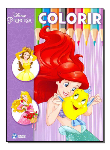 Libro Disney Colorir Princesa De Diversos Autores Rideel /