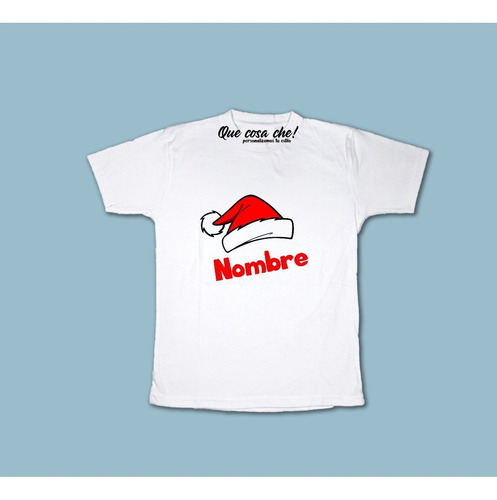 Camiseta Gorro Navidad Con El Nombre !!