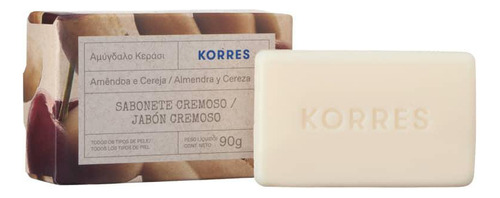 Korres Cereja & Amêndoa Cremoso - Sabonete Em Barra 90g