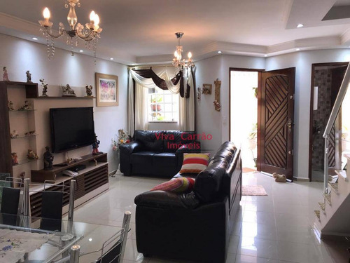Sobrado Em Condomínio Fechado Com 3 Dormitórios ( 1 Suíte ), 3 Vagas À Venda, 92 M² Por R$ 750.000 - Mooca - São Paulo/sp - So0234