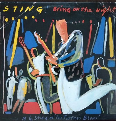 Lp Sting - Bring On The Night, Live, Duplo Discos Ótimo Est