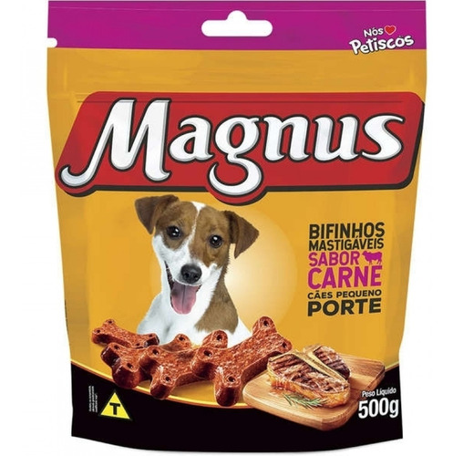 Petisco Magnus Bifinho Cães Pequeno Porte 500g