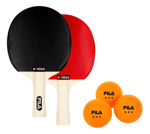 Set De Raquetas Fila Pelotas Ping Pong 