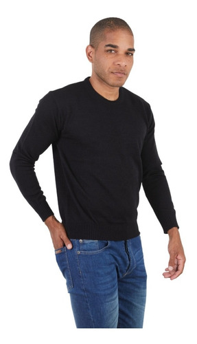 Buzo Sweater Pullover Elegante Cuello Redondo De Hilado 