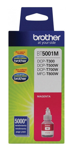 Imagen 2 de 2 de Botella De Tinta Brother Bt5001m Magenta 5 000 Paginas