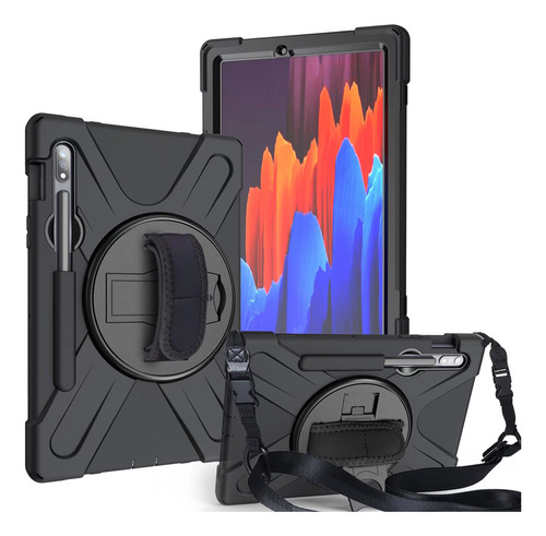 Fundas Para Tableta Tab S7 Fe Para Samsung Galaxy Tab S8 S7 Plus S8 Plus, Funda T730 X800 T970, Funda Giratoria Y Dura Para Pc, Soporte De Silicona