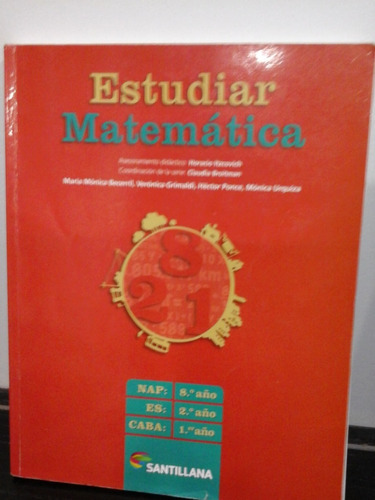 * Estudiar Matematica - Ed. Santillana- L121 