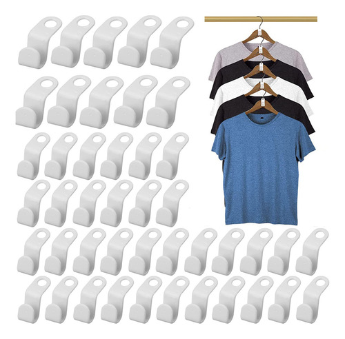 Ganchos Para Colgar Ropa, 100 Unidades, Ahorran Espacio
