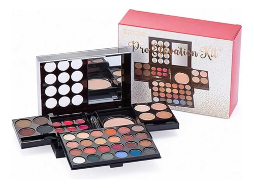 Kit Maquillaje, Sombras 24 Colores + Polvo Ceja + Iluminador