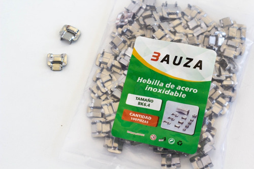 Hebilla Acero Inox 1/4' 6,4x0,5mm X 100u - Bauza Group