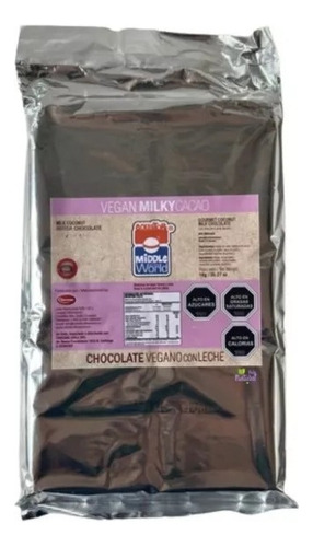 Barra Chocolate De Leche Vegano. 1 Kg